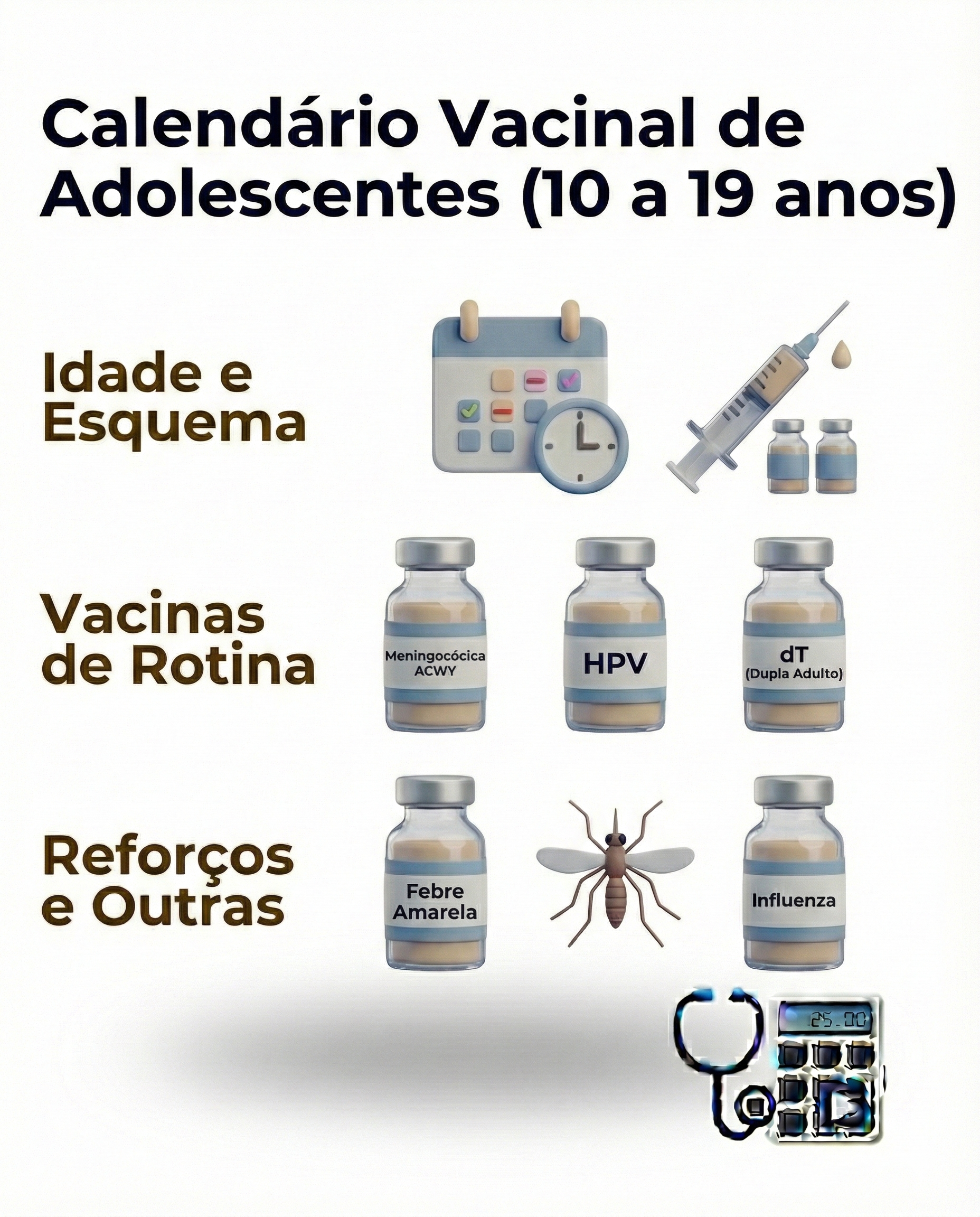 CALENDARIO VACINAL DO ADOLESCENTE